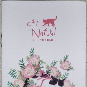 "Cat Natural" Tuxedo kitty cat kitten Neko mini memo pad notepad